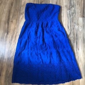 Blue Old Navy Strapless Sundress!